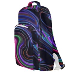 Art Abstract Colorful Abstract Double Compartment Backpack by Wegoenart