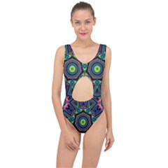 Abstract Art Background Center Cut Out Swimsuit by Wegoenart