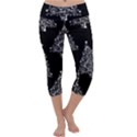 Christmas Tree Modern Background Capri Yoga Leggings View1