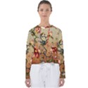 Flower Cubism Mosaic Vintage Women s Slouchy Sweat View1