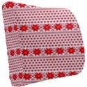 Fairisle Pattern Background Red Seat Cushion View2