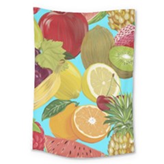 Fruit Picture Drawing Illustration Large Tapestry by Wegoenart