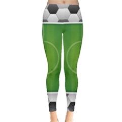 Background Sports Soccer Football Leggings  by Wegoenart