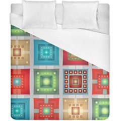 Tiles Pattern Background Colorful Duvet Cover (california King Size) by Wegoenart