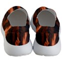 Smoke Flame Abstract Orange Red Women s Lightweight Slip Ons View4