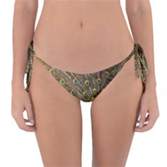 Peacock Plumage Bird Peafowl Reversible Bikini Bottom by Wegoenart