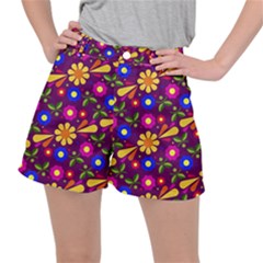 Pattern Illustration Background Stretch Ripstop Shorts by Wegoenart