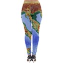 Italy Alpine Alpine Region Map Lightweight Velour Leggings View2