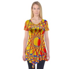 Graphic Design Graphic Design Short Sleeve Tunic  by Wegoenart