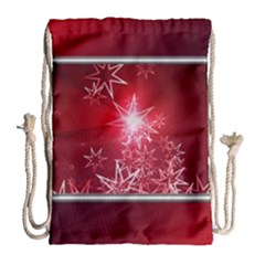 Christmas Candles Drawstring Bag (large) by Wegoenart