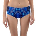 Fractal Mandala Abstract Reversible Mid-Waist Bikini Bottoms View3