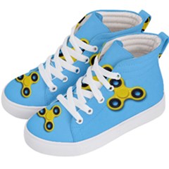 Fidgety Kids  Hi-top Skate Sneakers by WensdaiAmbrose