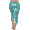 Bacon and Egg Pop Art Pattern Capri Winter Leggings  View4