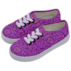 Paradise Blossom Tree On The Mountain High Kids  Classic Low Top Sneakers by pepitasart