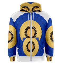 Design Circular Round Pattern Men s Zipper Hoodie by Pakrebo