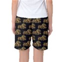 Dragon Motif Print Pattern Women s Basketball Shorts View2