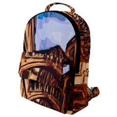 Street Architecture Building Flap Pocket Backpack (small) by Pakrebo