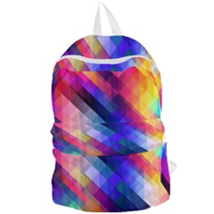 Abstract Background Colorful Pattern Foldable Lightweight Backpack by Pakrebo