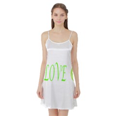 I Lovetennis Satin Night Slip by Greencreations