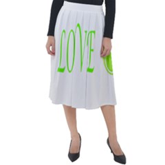 I Lovetennis Classic Velour Midi Skirt  by Greencreations