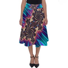 Fractal Mandelbrot Mathematical Perfect Length Midi Skirt by Pakrebo