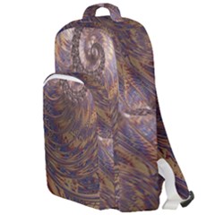 Swirl Fractal Fantasy Whirl Double Compartment Backpack by Pakrebo