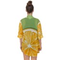 Pop Art Orange  Open Front Chiffon Kimono View2