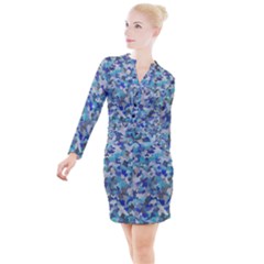 Winter Button Long Sleeve Dress by artifiart