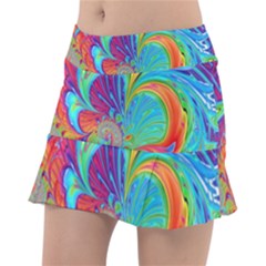 Fractal Art Psychedelic Fantasy Tennis Skirt by Pakrebo