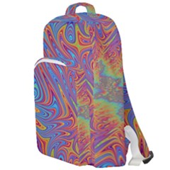 Fractal Psychedelic Fantasy Surreal Double Compartment Backpack by Pakrebo