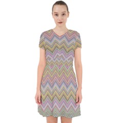 Chevron Colorful Background Vintage Adorable In Chiffon Dress by Pakrebo