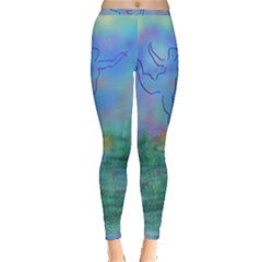 Power Of 3 Inside Out Leggings by PurpleDuckyDesigns