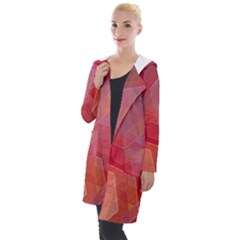 Abstract Background Texture Hooded Pocket Cardigan by Pakrebo