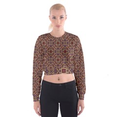 Pattern Decoration Art Ornate Cropped Sweatshirt by Pakrebo