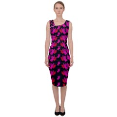 Flowers Coming From Above Sleeveless Pencil Dress by pepitasart