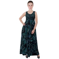 Succulent Empire Waist Velour Maxi Dress by WensdaiAmbrose