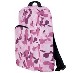 Standard Violet Pink Camouflage Army Military Girl Double Compartment Backpack by snek