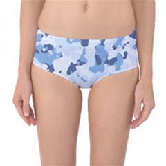 Standard Light Blue Camouflage Army Military Mid-waist Bikini Bottoms by snek