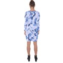 Standard light blue Camouflage Army Military Asymmetric Cut-Out Shift Dress View2