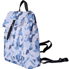 Standard Light Blue Camouflage Army Military Buckle Everyday Backpack by snek