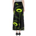 Fractal Fractals Green Ball Black Full Length Maxi Skirt View2