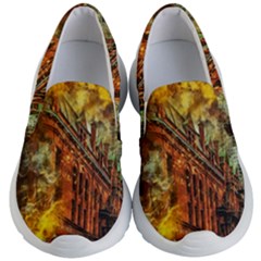 Flat Iron Building Architecture Kids  Lightweight Slip Ons by Pakrebo