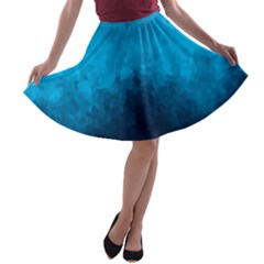 Deep Ocean A-line Skater Skirt by LoolyElzayat