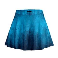 Deep Ocean Mini Flare Skirt by LoolyElzayat