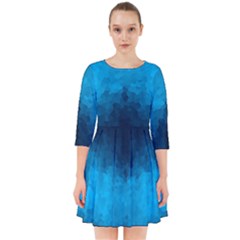 Deep Ocean Smock Dress by LoolyElzayat