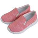 Background Polka Dots Pink Kids  Lightweight Slip Ons View2