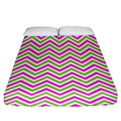 Abstract Chevron Fitted Sheet (king Size) by Mariart