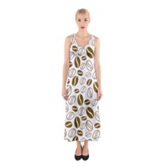 Coffee Beans Vector Sleeveless Maxi Dress by Mariart