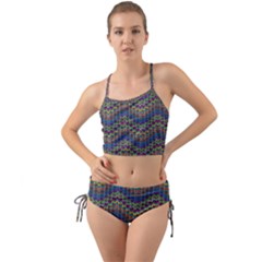 Decorative Ornamental Abstract Wave Mini Tank Bikini Set by Mariart