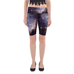 Cosmic Constellation Yoga Cropped Leggings by WensdaiAmbrose